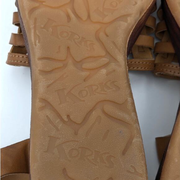 Korks Marley Platform Wedge Sandal Ankle Strap Women's Brown Size US10M EU41 - Picture 9 of 12